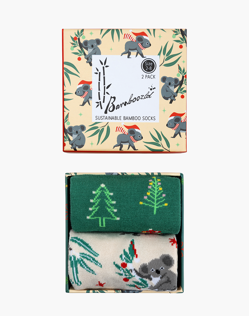 WOMENS GUMLEAF KOALA CHRISSY TREES 2PK GIFT BOX