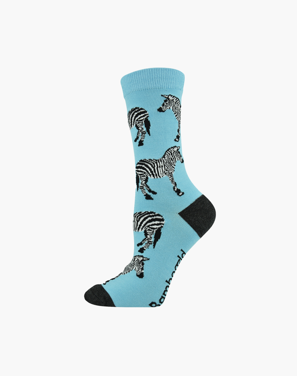 WOMENS ZEBRA BAMBOO SOCK