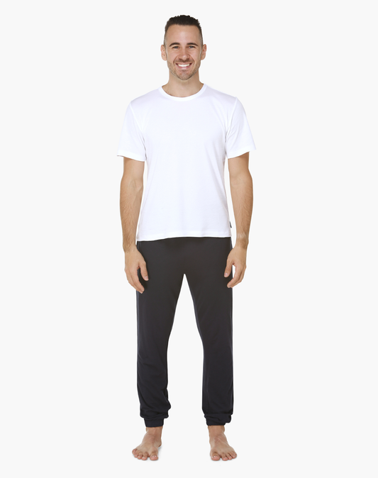 MENS COMFY BAMBOO JERSEY SLEEP PANT - NAVY