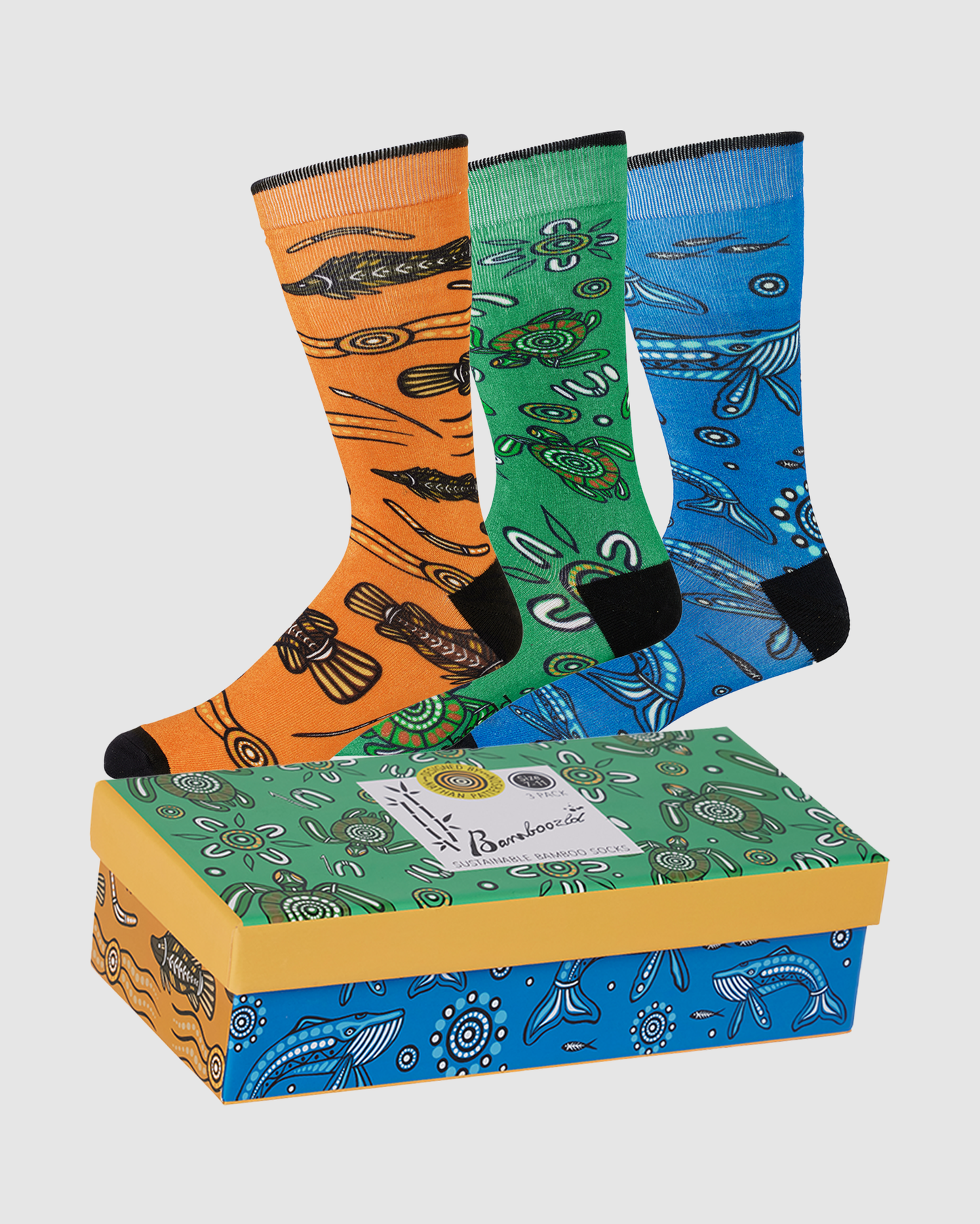 MENS NATIVE AUSTRALIAN SEALIFE 3PK GIFT BOX