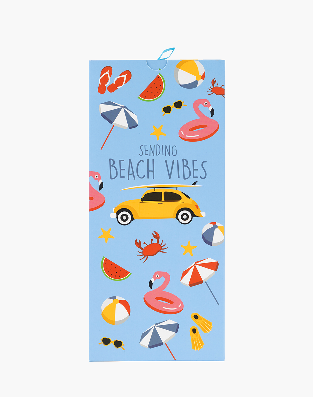 MENS BEACH VIBES BAMBOO SOCK CARD