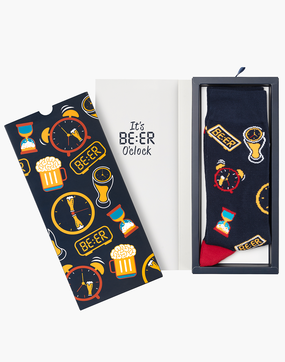 MENS BEER O'CLOCK BAMBOO SOCK CARD