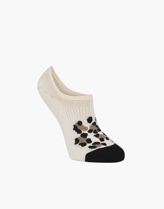 WOMENS CHEETAH SPOTS BAMBOO SECRET SOCK