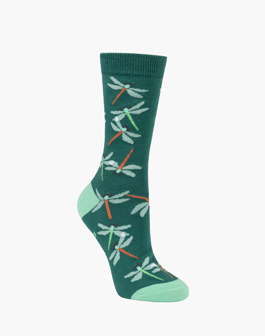 WOMENS DRAGONFLY BAMBOO SOCK