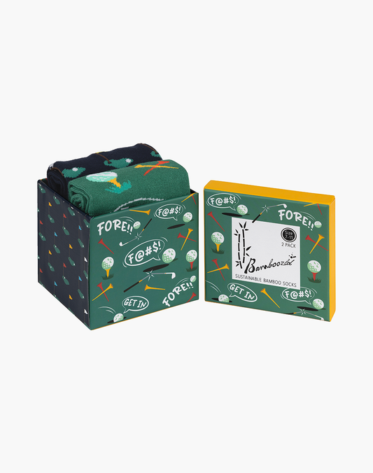 MENS GOLF FORE 2PK GIFT BOX