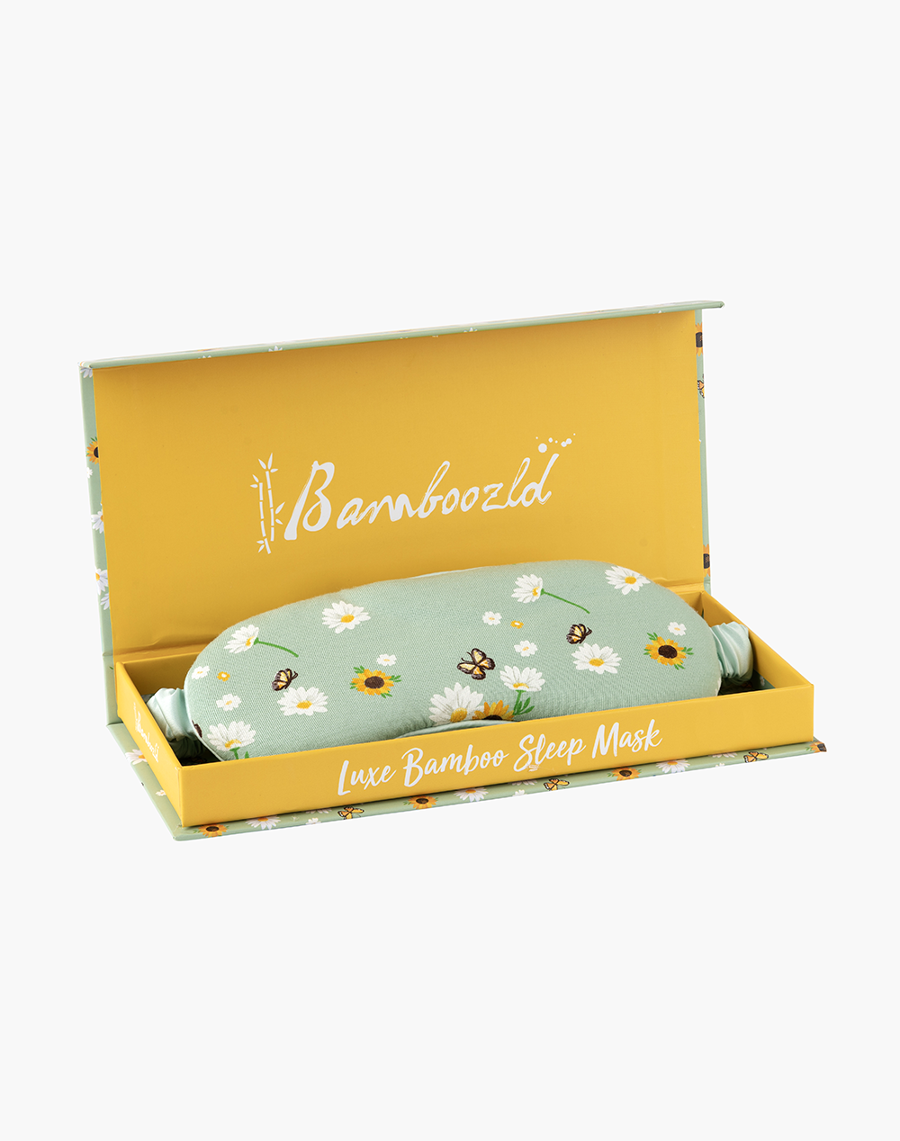 LUXE BAMBOO JERSEY FLOWERS SLEEP MASK