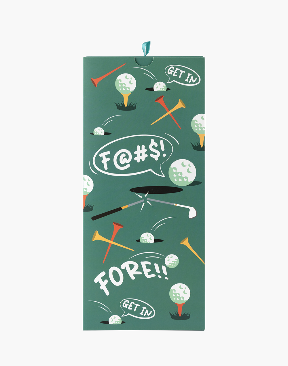 MENS GOLF FORE BAMBOO SOCK CARD