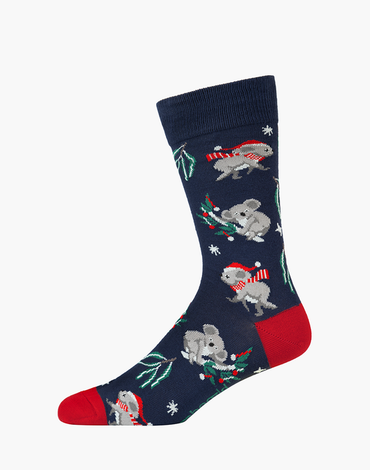 MENS CHRISSY GUMLEAF KOALA BAMBOO SOCK