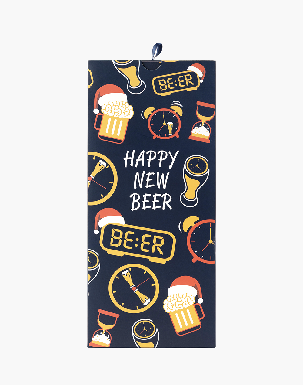 MENS HAPPY NEW BEER BAMBOO SOCK CARD