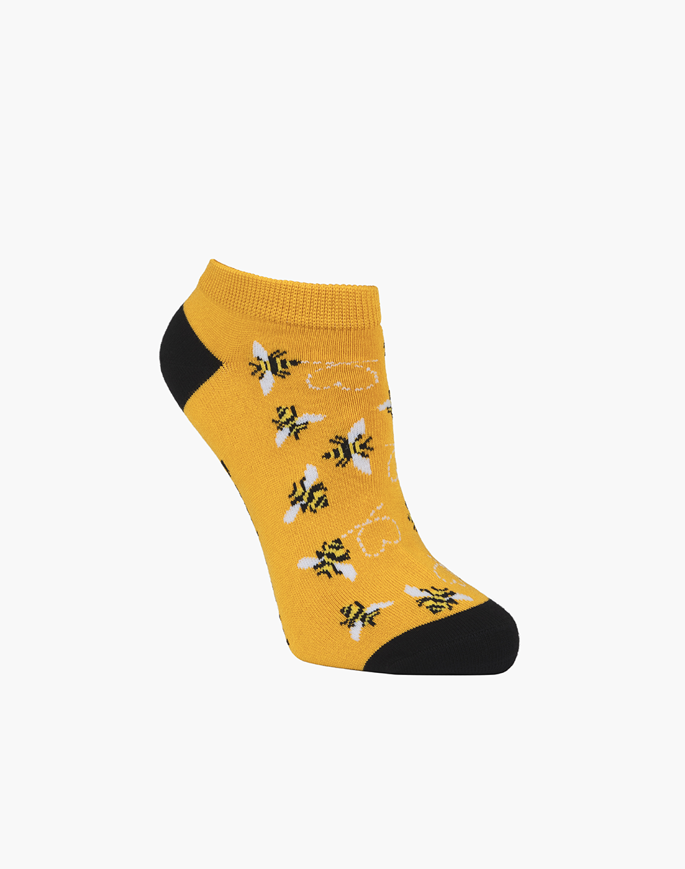 WOMENS HEART BEES BAMBOO PED SOCK