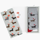 MENS CHRISTMAS HO HO HO DASH BAMBOO SOCK CARD