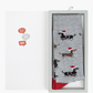 MENS CHRISTMAS HO HO HO DASH BAMBOO SOCK CARD