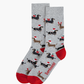 MENS CHRISTMAS HO HO HO DASH BAMBOO SOCK CARD