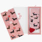 WOMENS HO HO HO DASH BAMBOO SOCK CARD