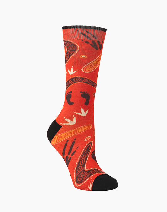 WOMENS NATIVE AUSTRALIAN HUNTING BAMBOO SOCK