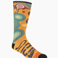 MENS NATIVE AUSTRALIAN RAINBOW SERPENT BAMBOO SOCK