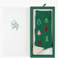 WOMENS HOLLY JOLLY TREES BAMBOO SOCK CARD