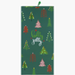 WOMENS HOLLY JOLLY TREES BAMBOO SOCK CARD