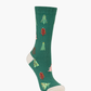 WOMENS DAINTY JOLLY TREES BAMBOO SOCK