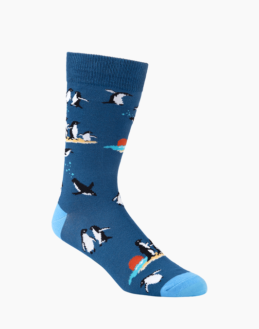 MENS LITTLE PENGUINS BAMBOO SOCK