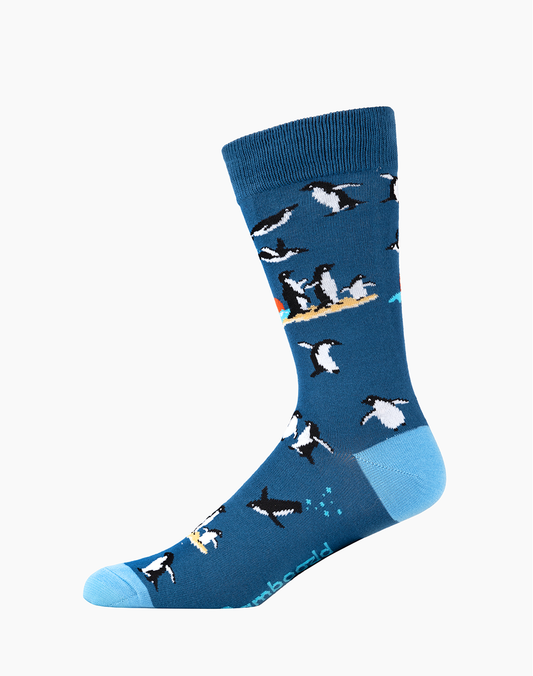 MENS LITTLE PENGUINS BAMBOO SOCK