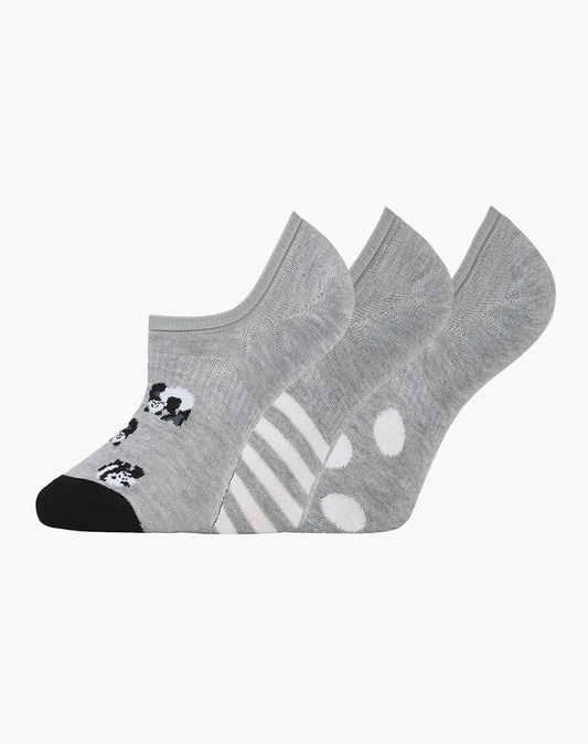 WOMENS PANDA 3PK BAMBOO SECRET SOCKS