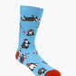 MENS RACCOONS BAMBOO SOCK