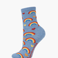 KIDS RAINBOW HEARTS BAMBOO SOCK