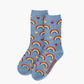 KIDS RAINBOW HEARTS BAMBOO SOCK