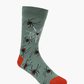 MENS RED BACKS BAMBOO SOCK