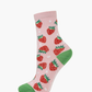 KIDS STRAWBERRIES BAMBOO SOCK