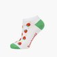 WOMENS STRAWBERRIES BAMBOO PED SOCK