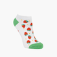 WOMENS STRAWBERRIES BAMBOO PED SOCK