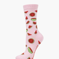 WOMENS WATERMELON BAMBOO SOCK