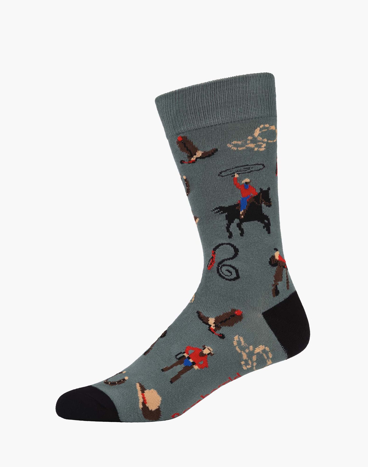 MENS RIDE EM COWBOY BAMBOO SOCK