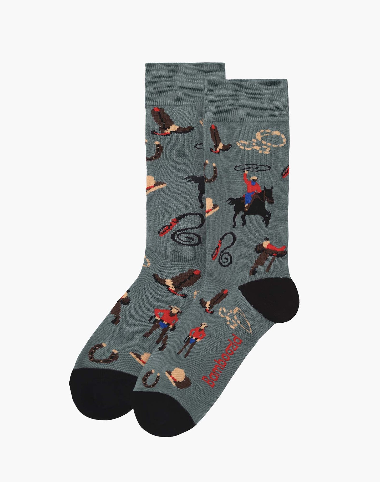 MENS RIDE EM COWBOY BAMBOO SOCK