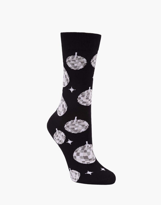 WOMENS DISCO BALL BOOGIE BAMBOO SOCK