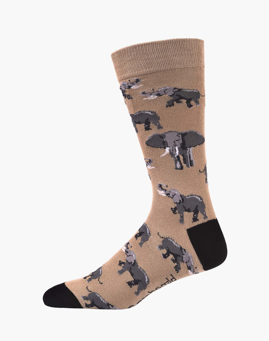 MENS ELEPHANT BAMBOO SOCK