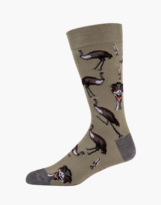 MENS EDDIE EMU BAMBOO SOCK