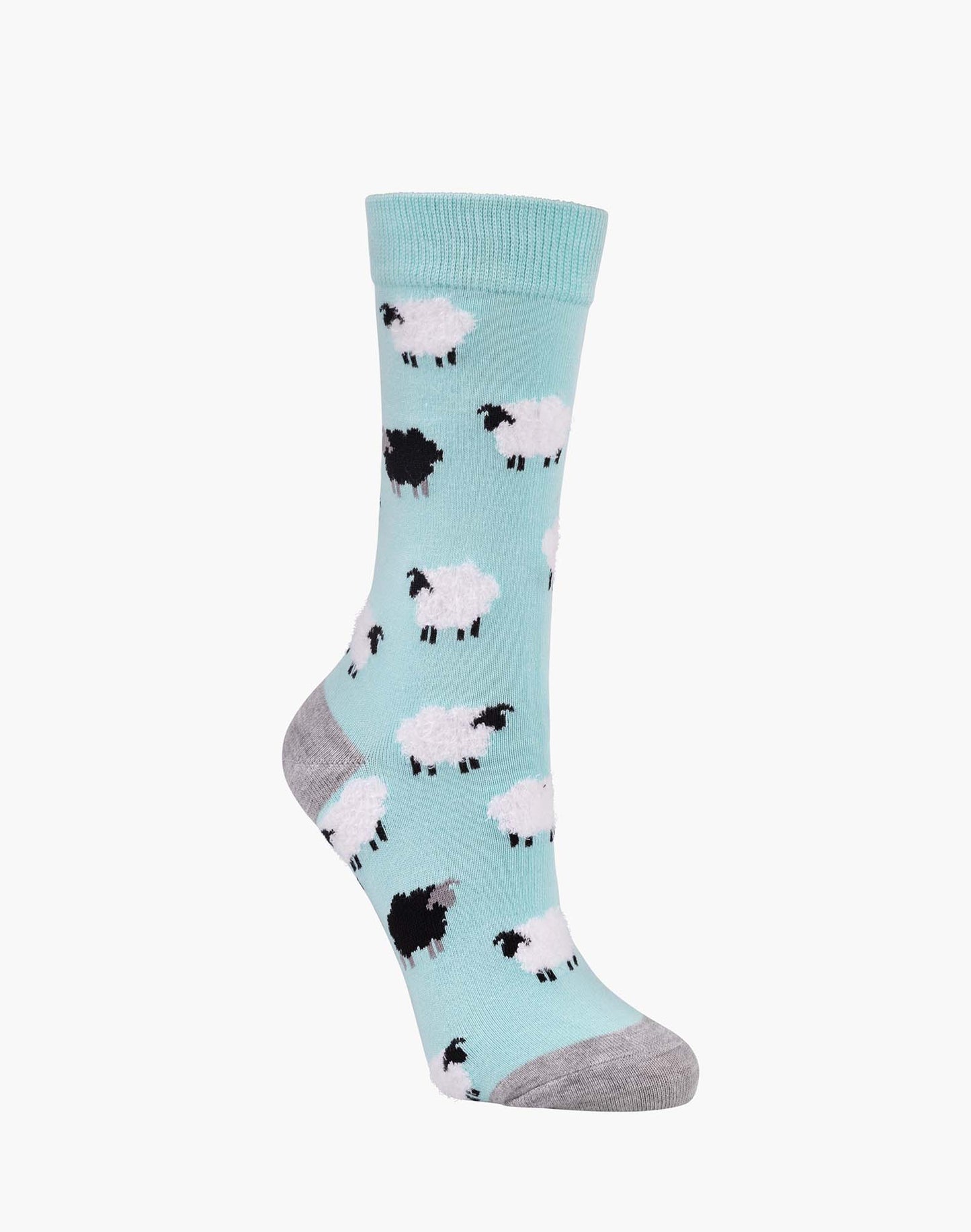 WOMENS FLUFFY SHEEP BAMBOO SOCK