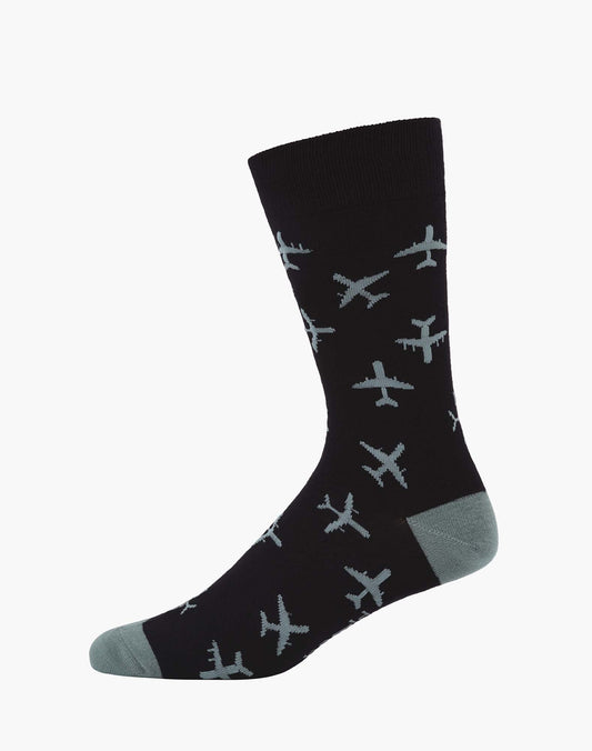 MENS PLANES BAMBOO SOCK - – Soft, Sustainable & Breathable