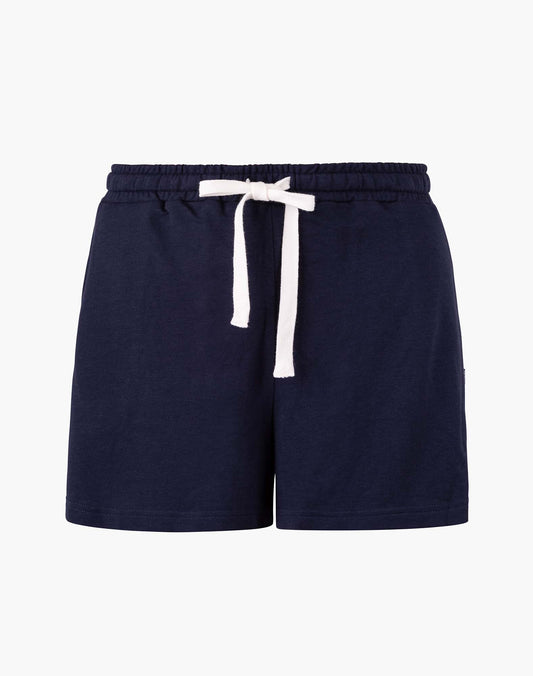 WOMENS COMFY BAMBOO JERSEY SLEEP SHORT - NAVY