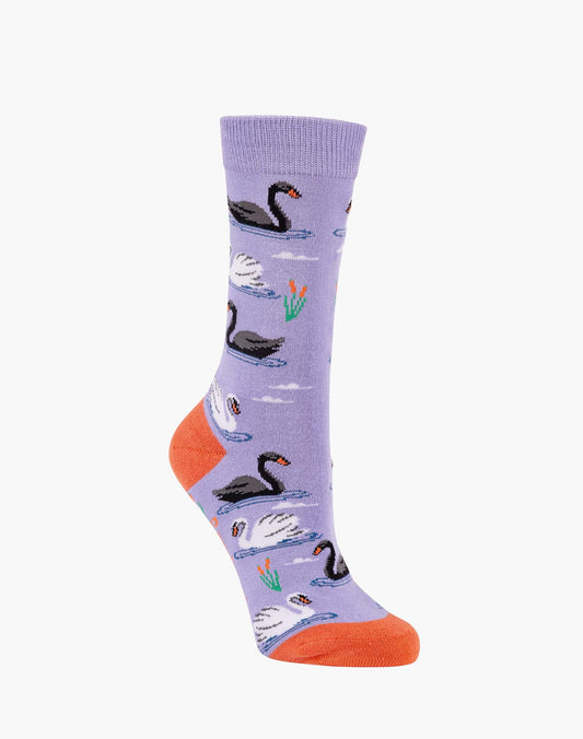 WOMENS SWAN BAMBOO SOCK