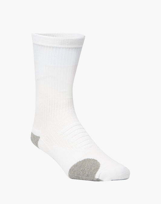 CROSS TRAINER CREW - WHITE - Pussyfoot Socks Pty Ltd