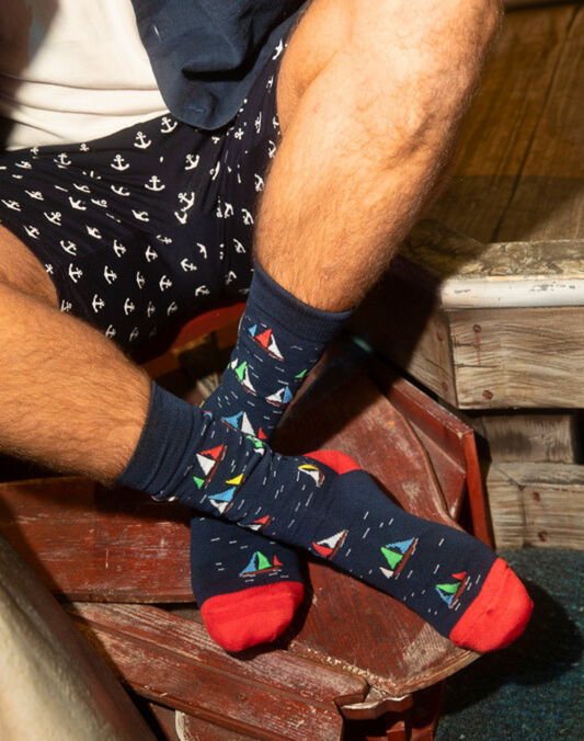 MENS SAIL AWAY BAMBOO SOCK