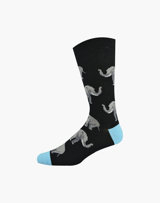 MENS ELEPHANT BAMBOO SOCK