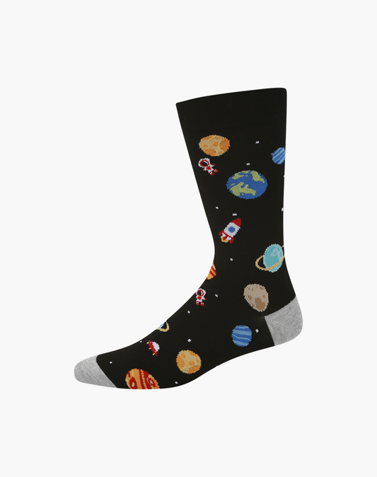 MENS I NEED SPACE BAMBOO SOCK