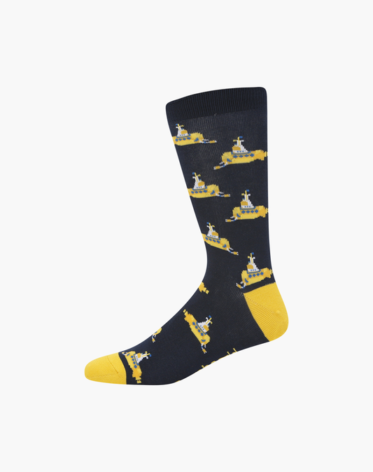 MENS YELLOW SUBMARINE BAMBOO SOCK