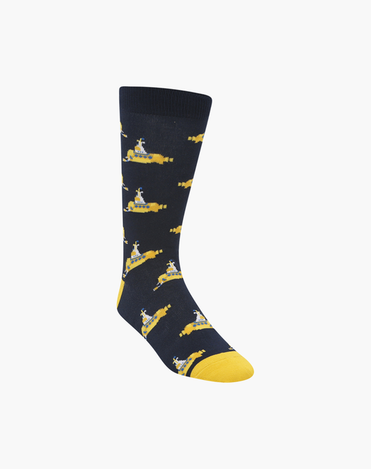 MENS YELLOW SUBMARINE BAMBOO SOCK