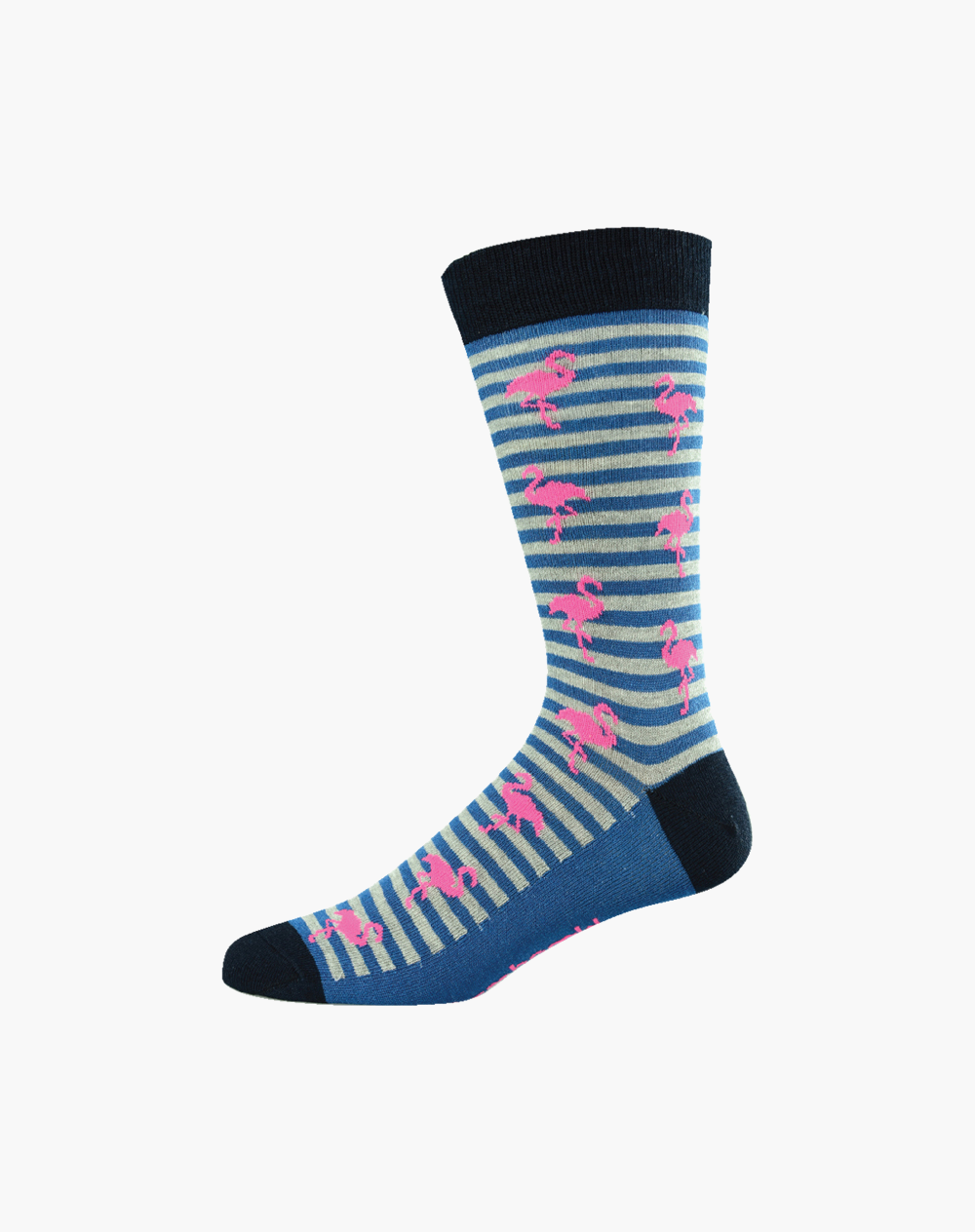 MENS FLAMINGO STRIPE BAMBOO SOCK – Bamboozld